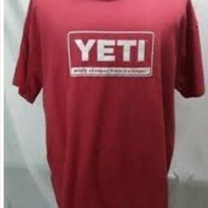 Yeti red shirt mens size medium